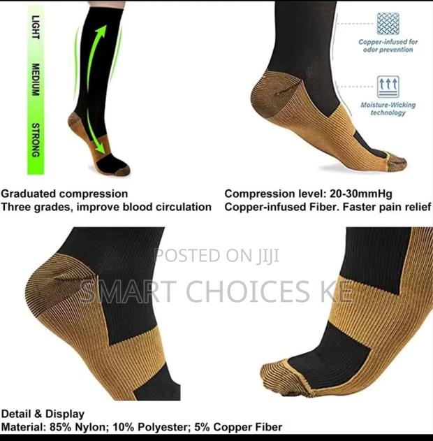 Sports Copper Compression Anti Fatigue Stocking - thumbnail 6