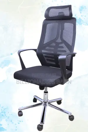 Swivel Adjustable High Back Mesh Office Chair-Black