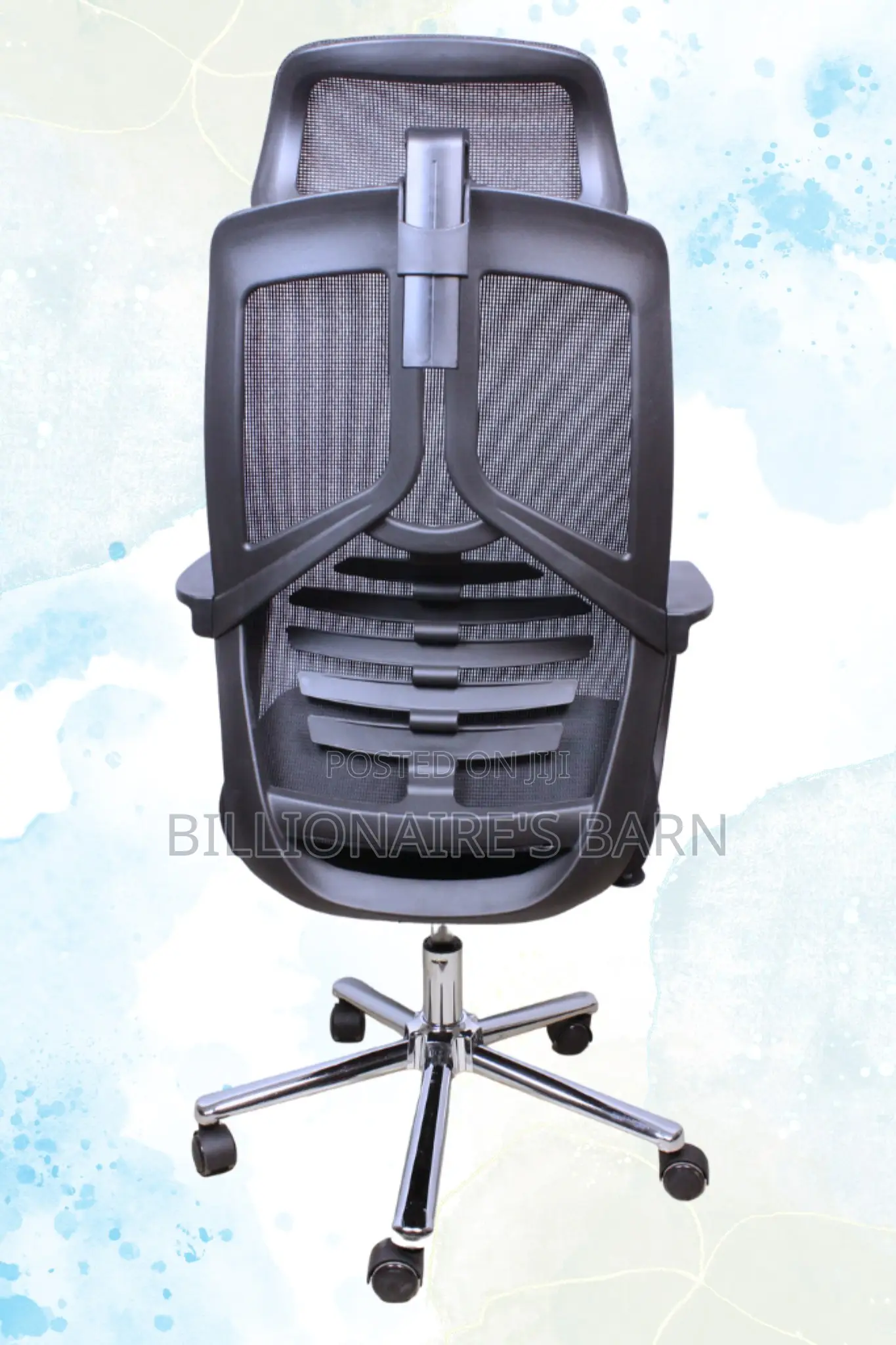 Swivel Adjustable High Back Mesh Office Chair-Black