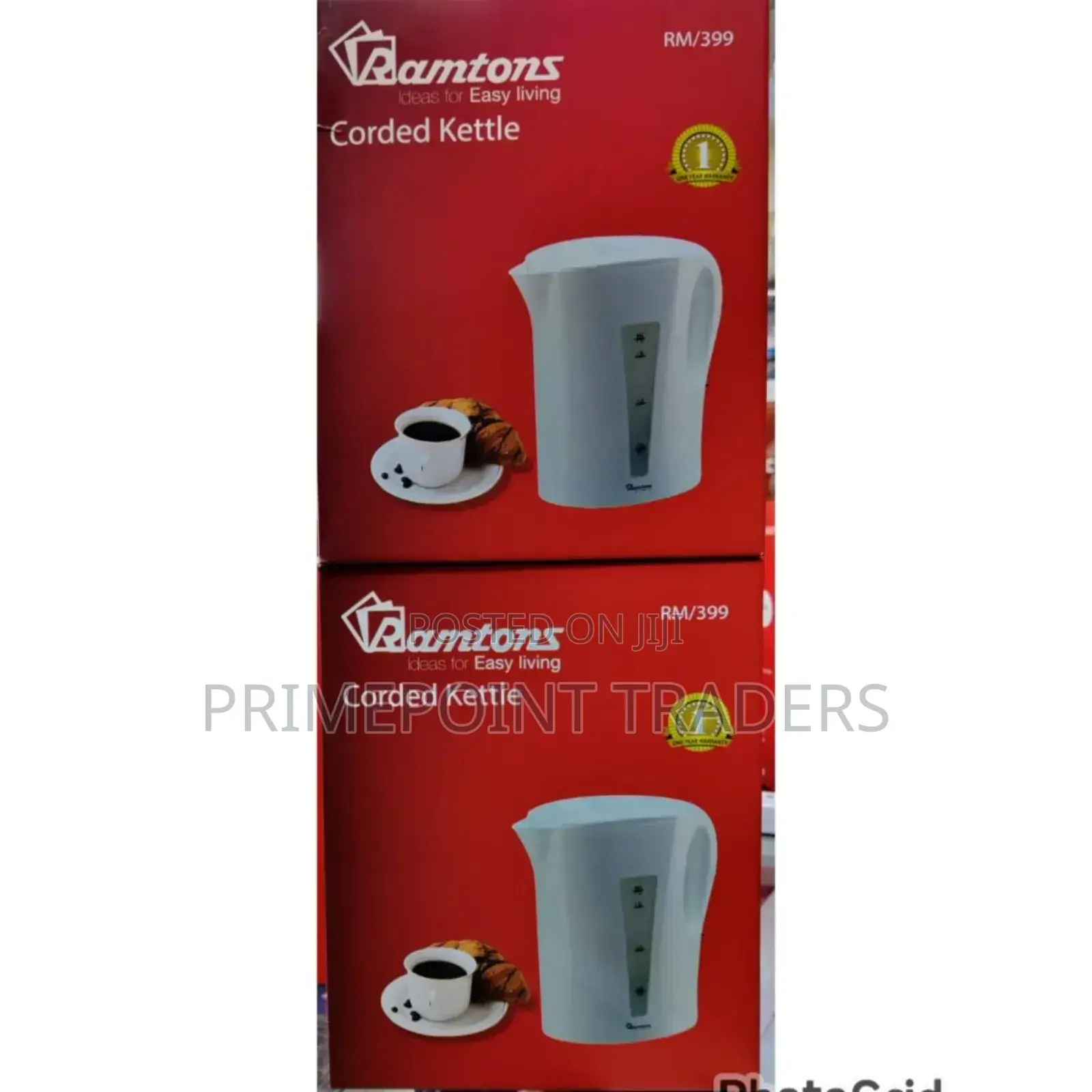 Ramtons Corded Kettle 1.7litres Rm399^ 