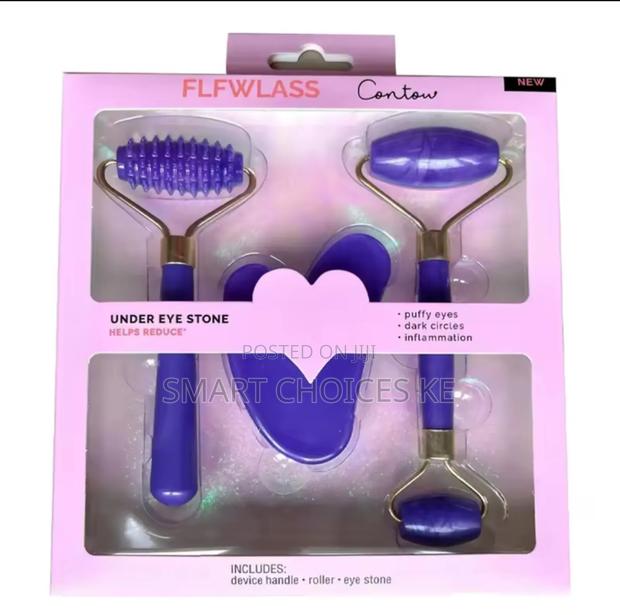 *3in1 Natural Stone Derma Facial Jade Roller Massager - thumbnail 4