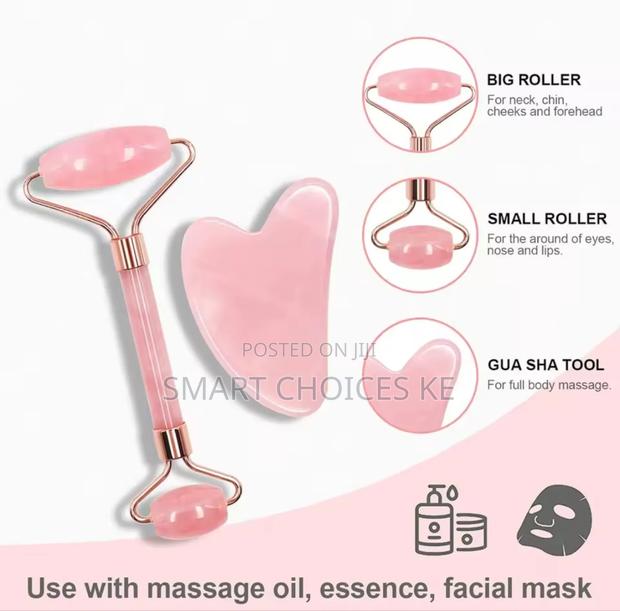 *3in1 Natural Stone Derma Facial Jade Roller Massager - thumbnail 5