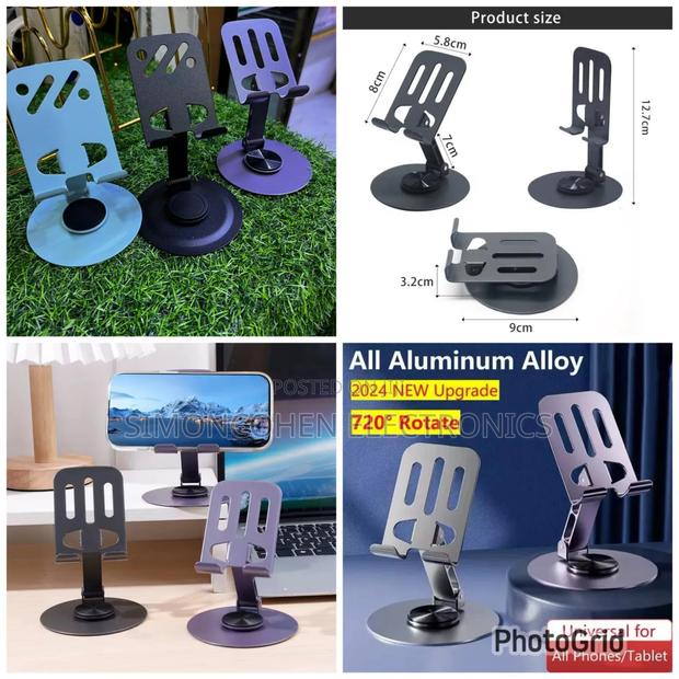 Durable Metallic Alloy Phone Holder - main view