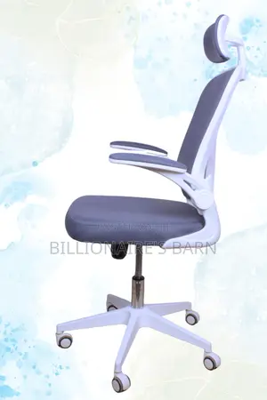 Office Chair Ergonomic Back Mesh Arms Lumbar Support-White