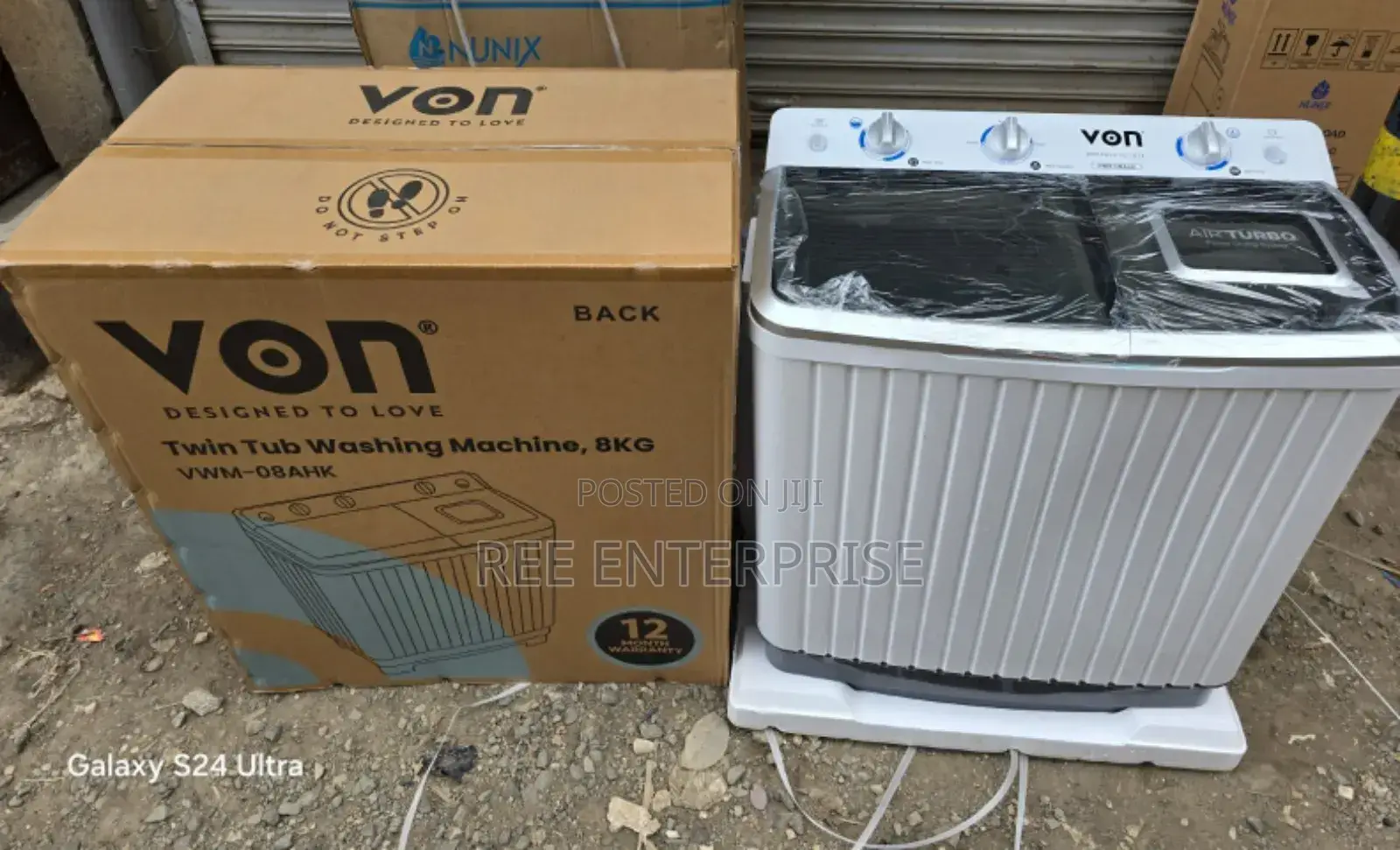 Brand New Von 8kg VWM-08ahk Washing Machine, (1yr Wrty)