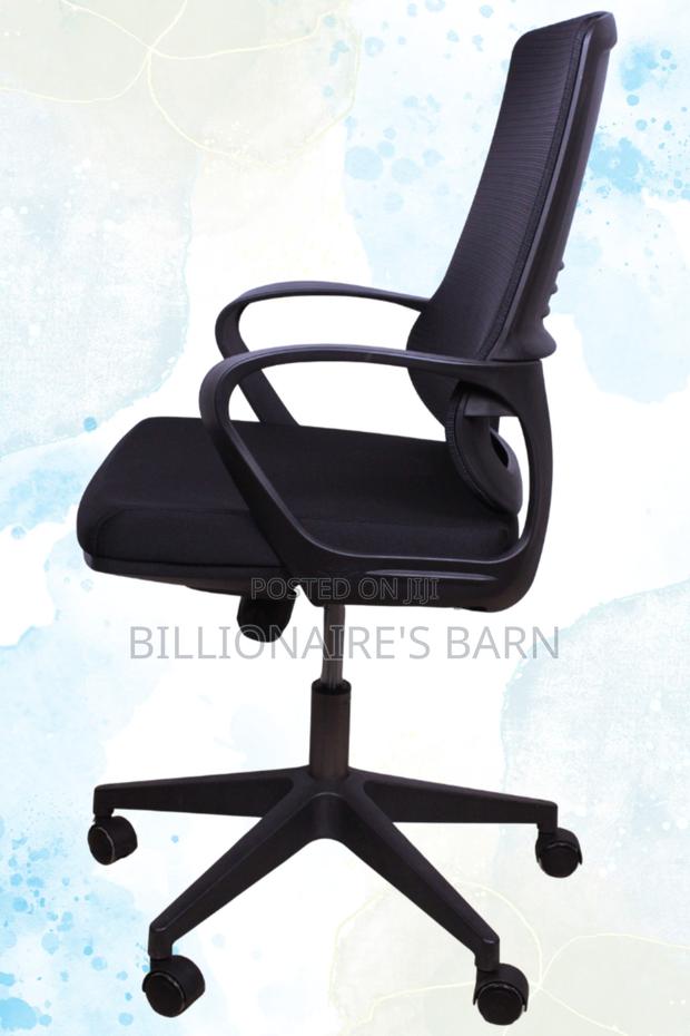 Back Office Chair Ergonomic Mesh Arms Lumbar Support-Black