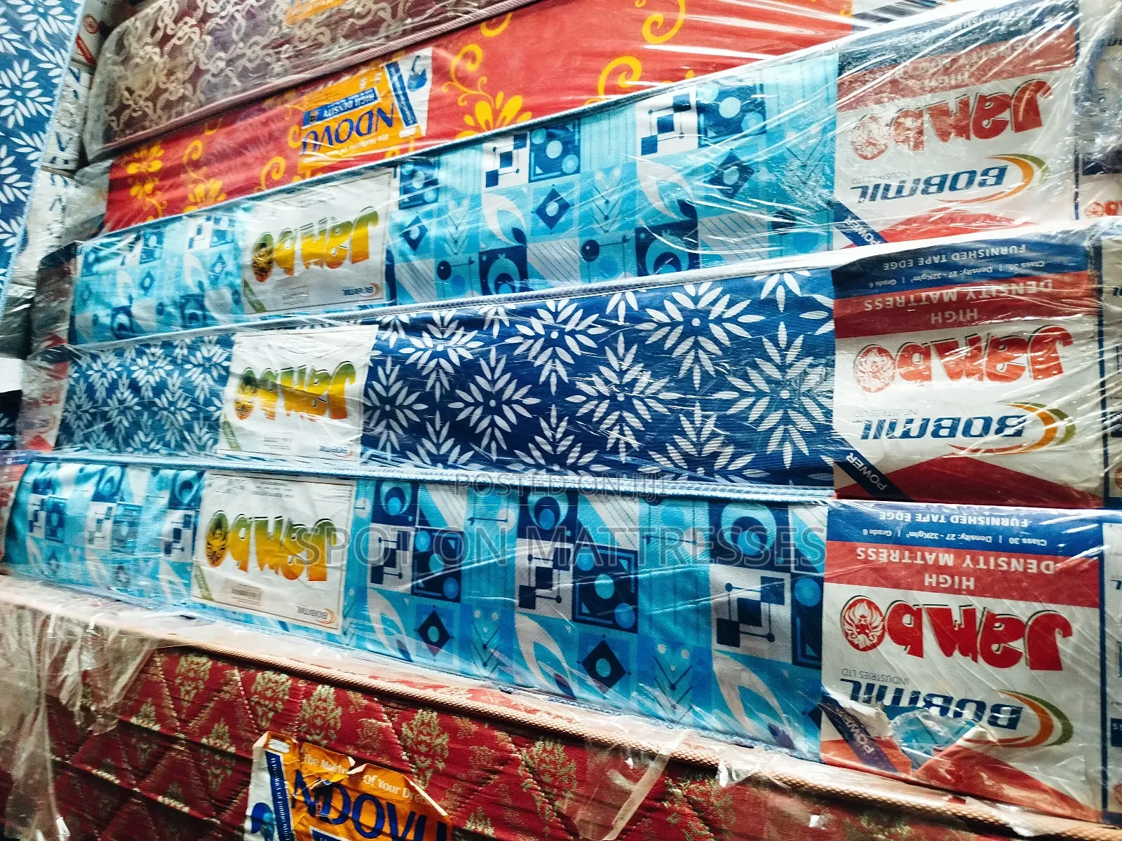 Bobmil Mattresses High Density 6by6 8inch Thick.