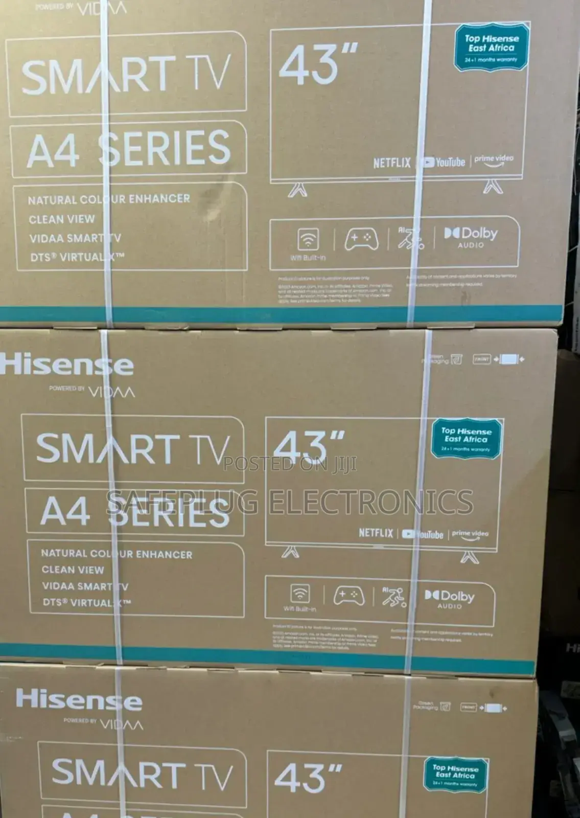 Hisense 43” Smart Tv A4 – Full Hd, Wi-Fi Enabled