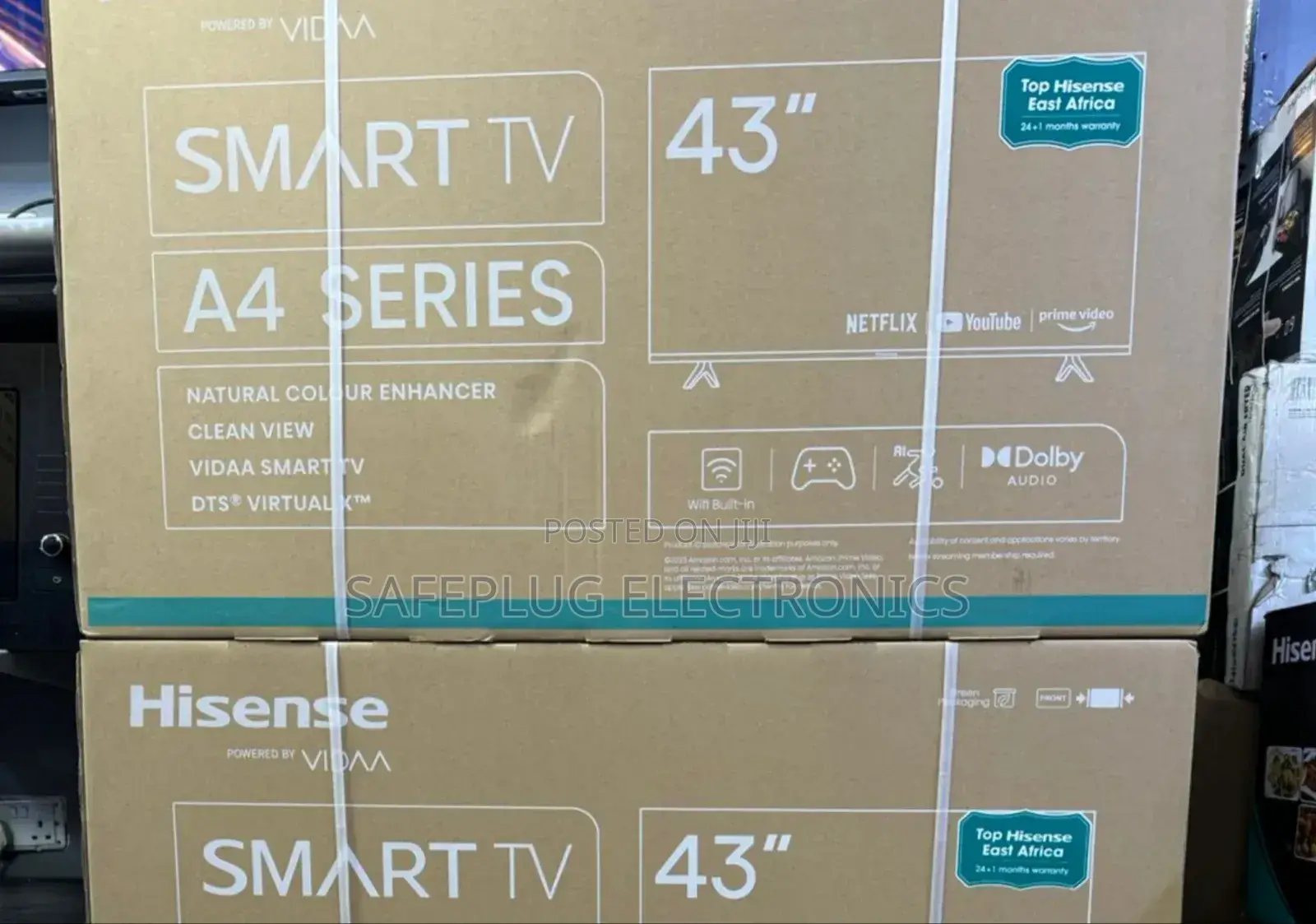 Hisense 43” Smart Tv A4 – Full Hd, Wi-Fi Enabled