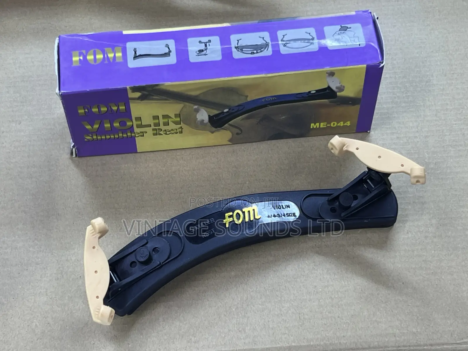 Best Quality Violin Shoulder Rest Fom Me 044 Size 4/4-3/4