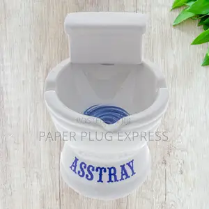 Classic White Toilet Bowl "Asstray" Ashtray