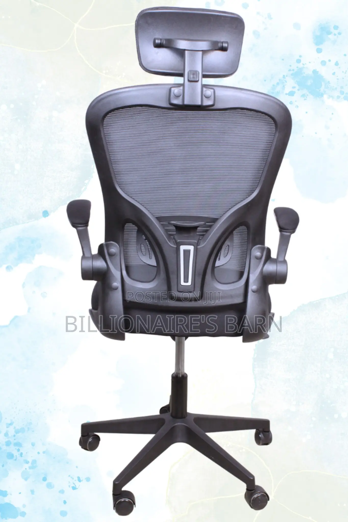 Office Chair: Mebri Back Orthopedic Supporting- Chair Gray