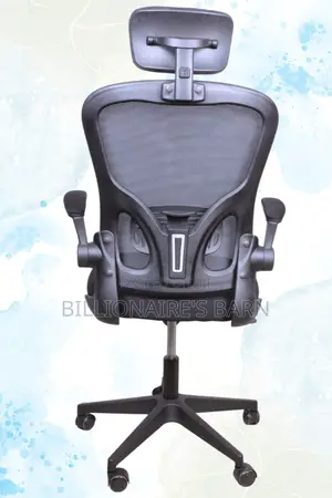 Office Chair: Mebri Back Orthopedic Supporting- Chair Gray