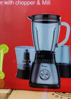 Ramtons 3in1 Blender, Chopper and Grinder Stainles Body R3-1