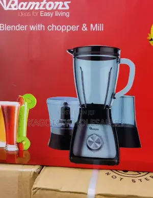 Ramtons 3in1 Blender, Chopper + Grinder Stainles Body R3-1