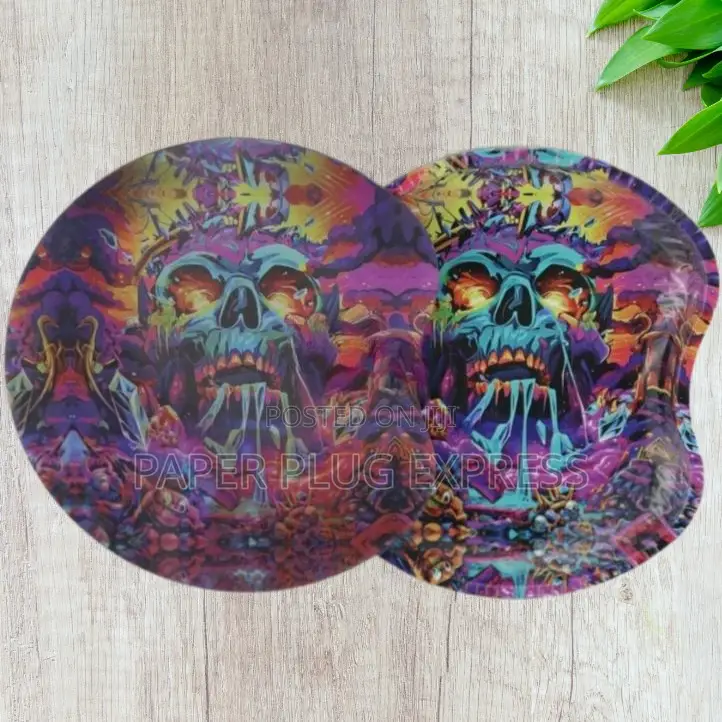 3d Holographic Rolling Tray With Magnetic Lid - LSD