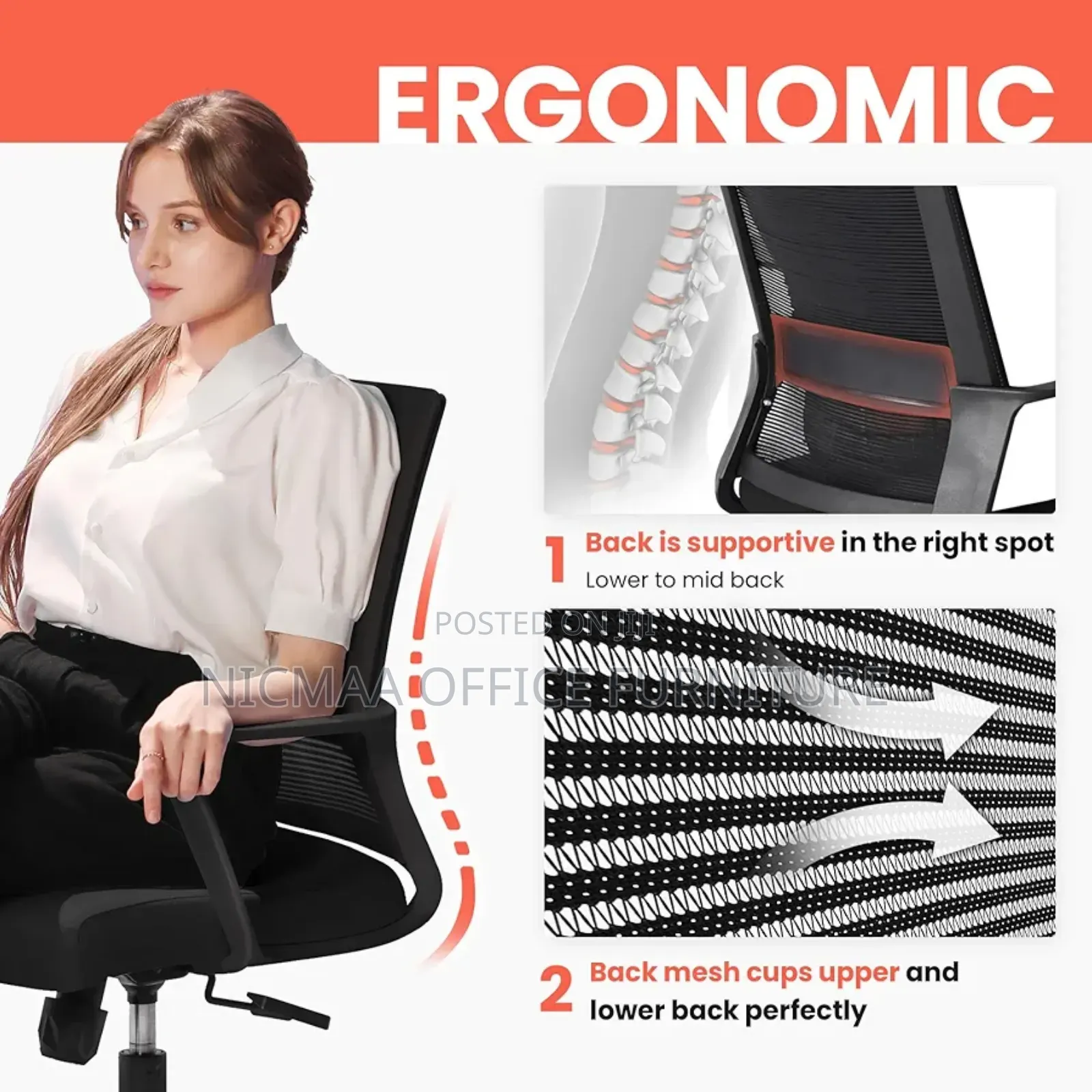 Office Chair: Neo Ergonomic Mesh Task Chair