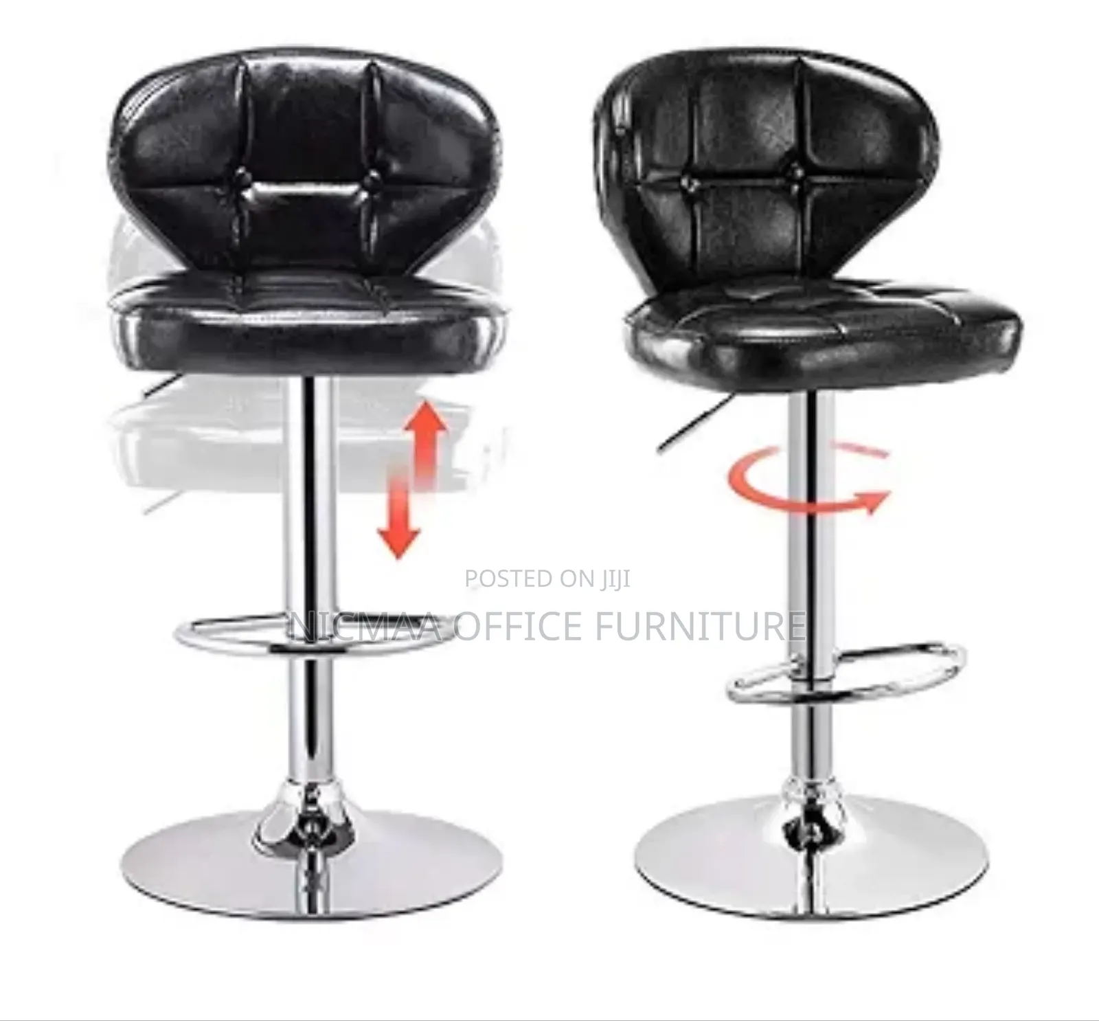 Bar Stool: Versacomfort Adjustable Leisure Barstool