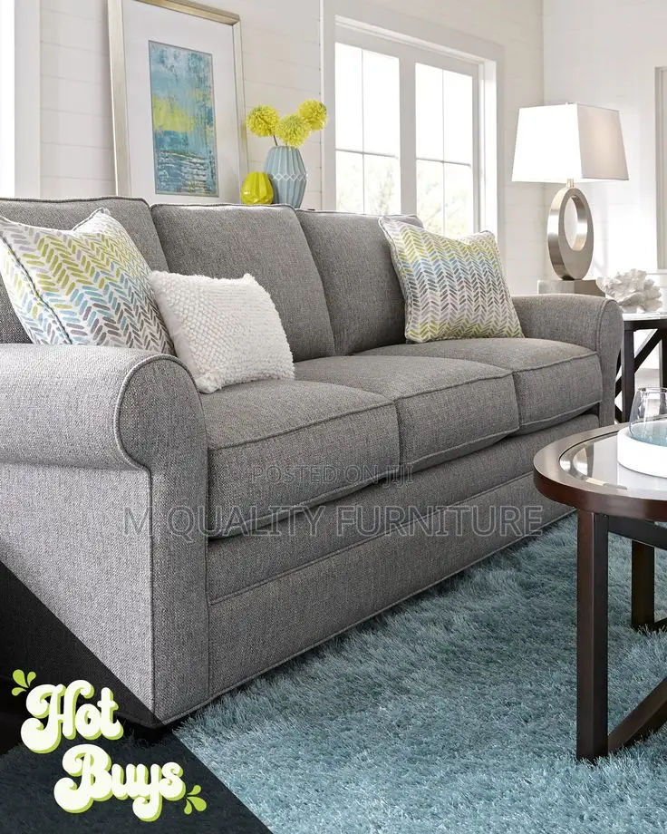 Gray 3 Seater Quality Modern Sofa