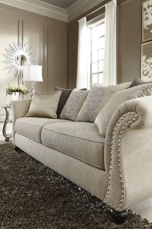 Cream 3 Seater Quality Sofa