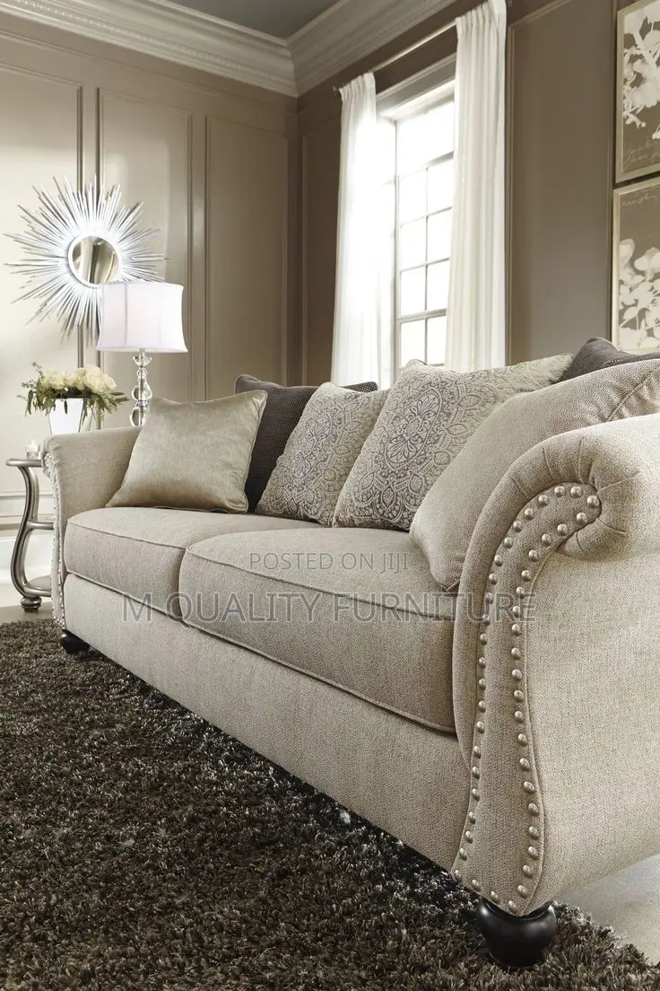 Cream 3 Seater Quality Sofa