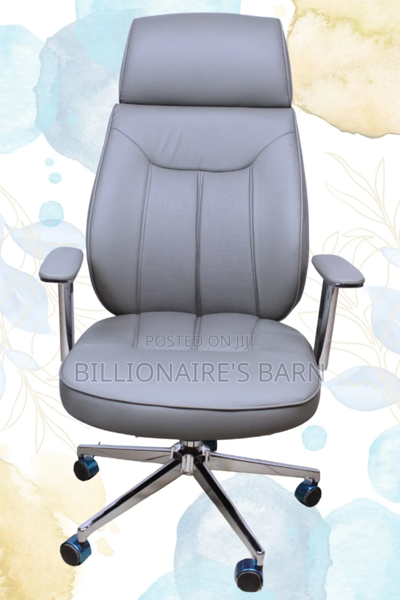 Office Chair; Stylish Office Executive Seating-Gray