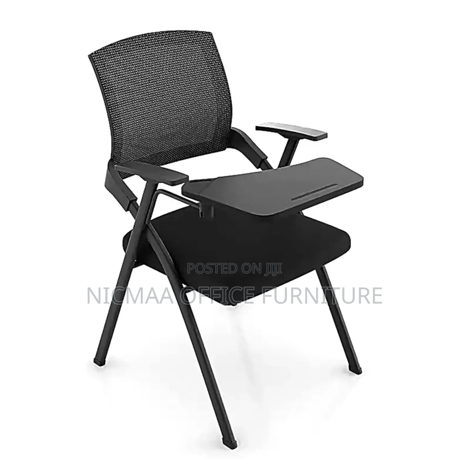 Foldable Chair: Mesh Training Chair With Writing Board