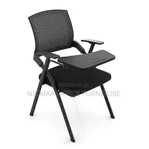 Foldable Chair: Mesh Training Chair With Writing Board