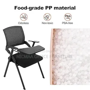 Foldable Chair: Mesh Training Chair With Writing Board