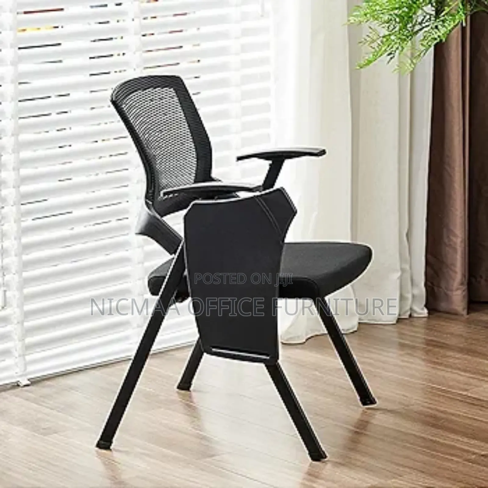 Foldable Chair: Mesh Training Chair With Writing Board