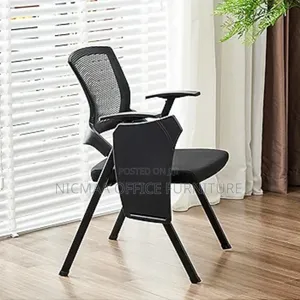 Foldable Chair: Mesh Training Chair With Writing Board