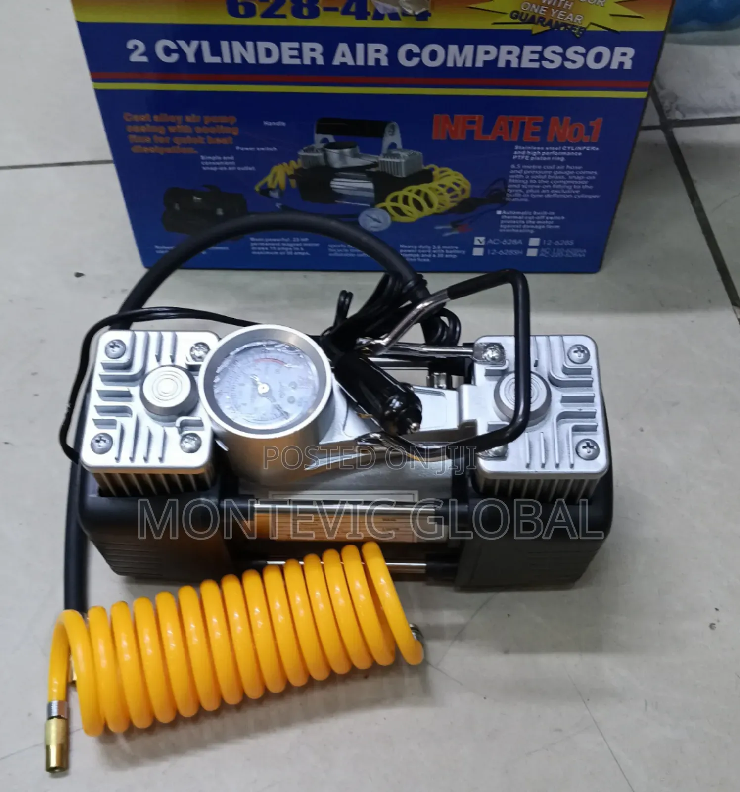 2 Cylinder Inflator Air Compressor