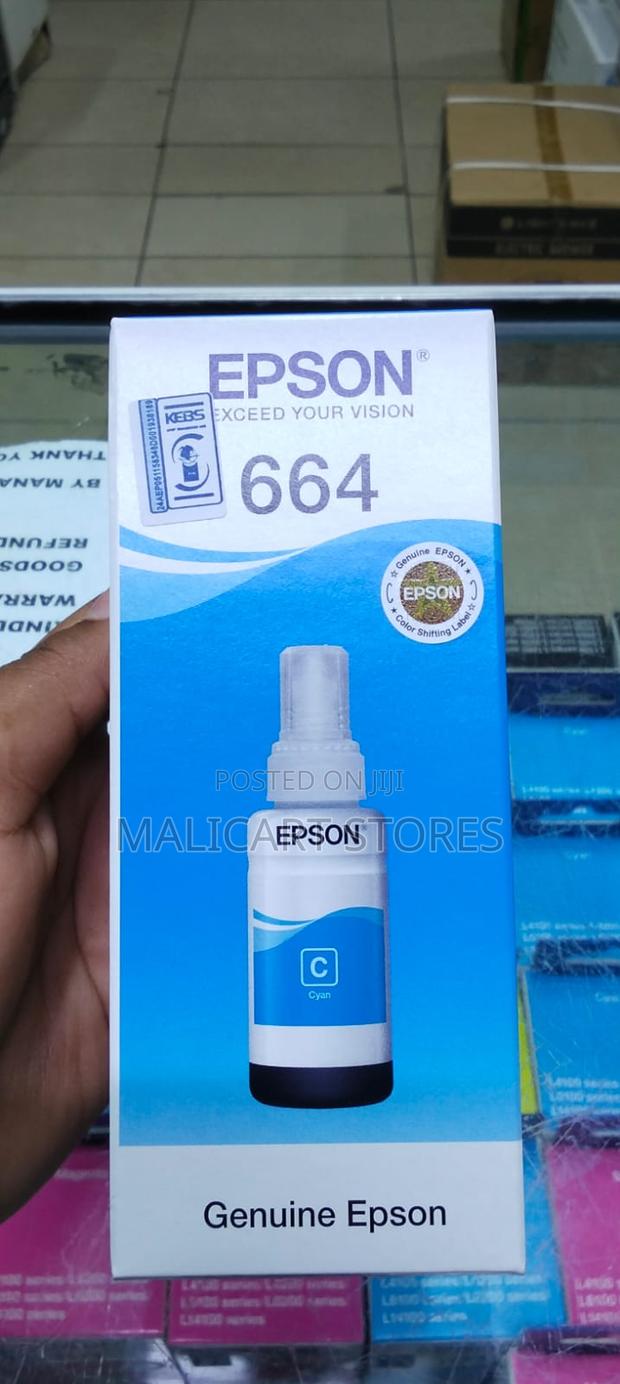 Epson 664 Cyan Genuine Ink - main view