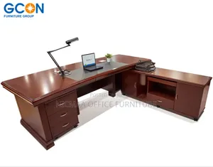 Executive Desk: 1.8m L-Shaped Desk With Side Storage