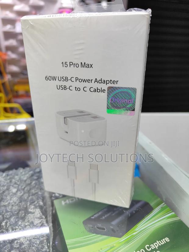 15 Pro Max 60 W Usb - C Power Adapter Usb - C to C Cable - thumbnail 2
