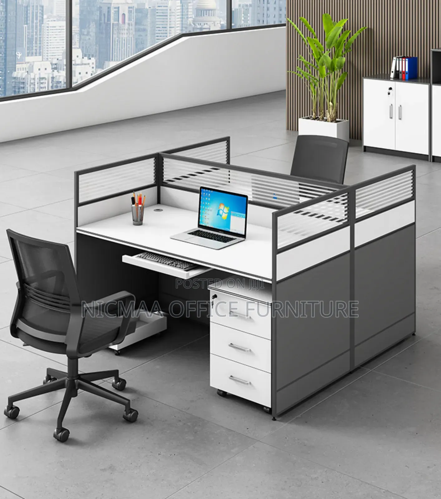 Workstation: 2-Way Modular Office Workstation