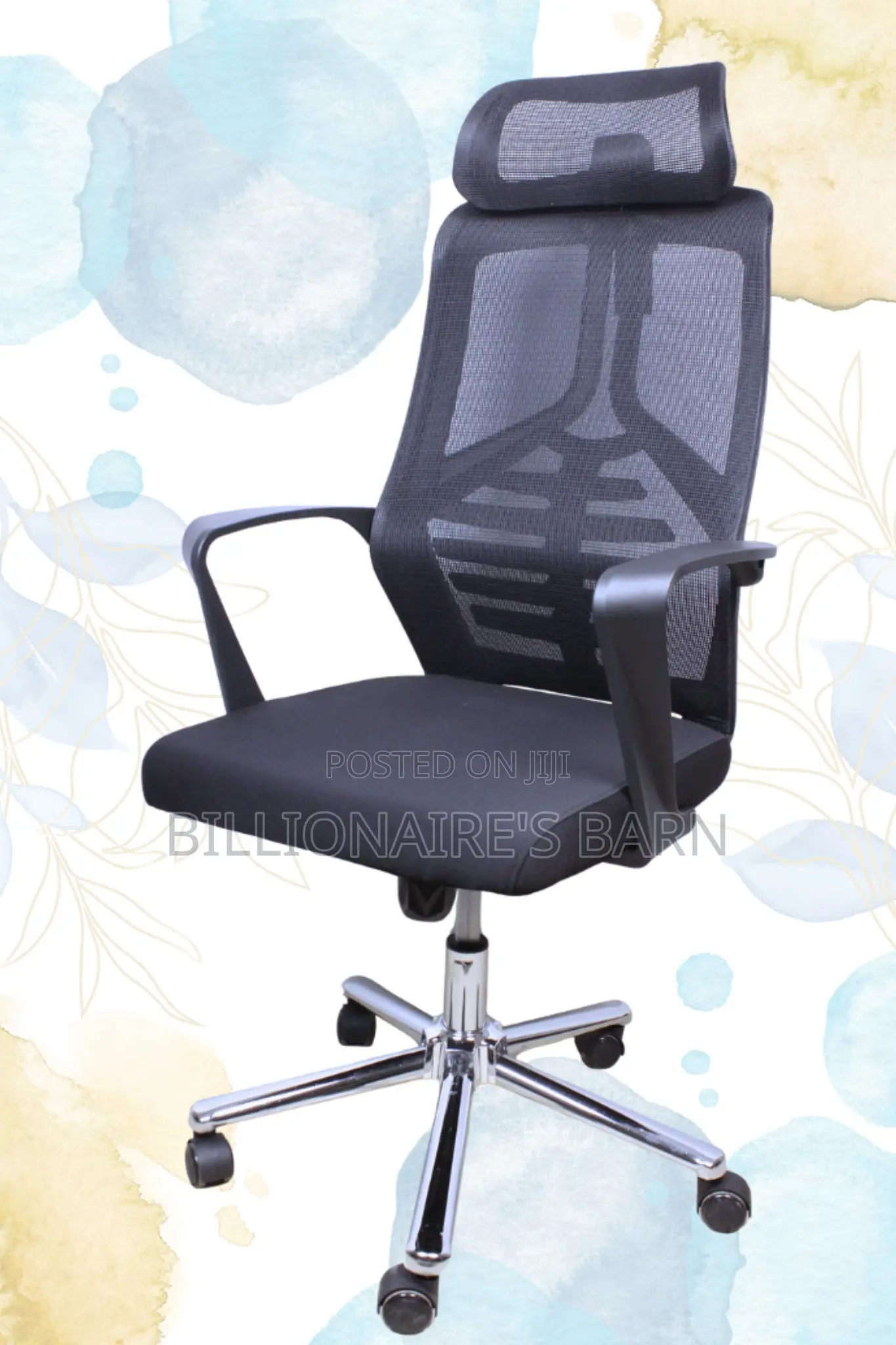 Office Chairs; Big High-Back Mesh Swivel Orthopedic Seat