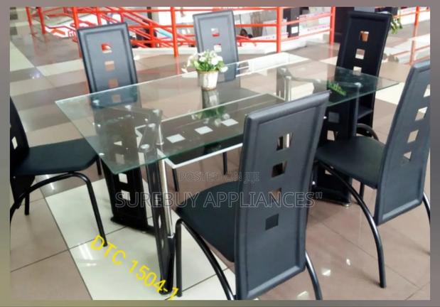 Executive 6 Sitter Glass Dinning Table - main view