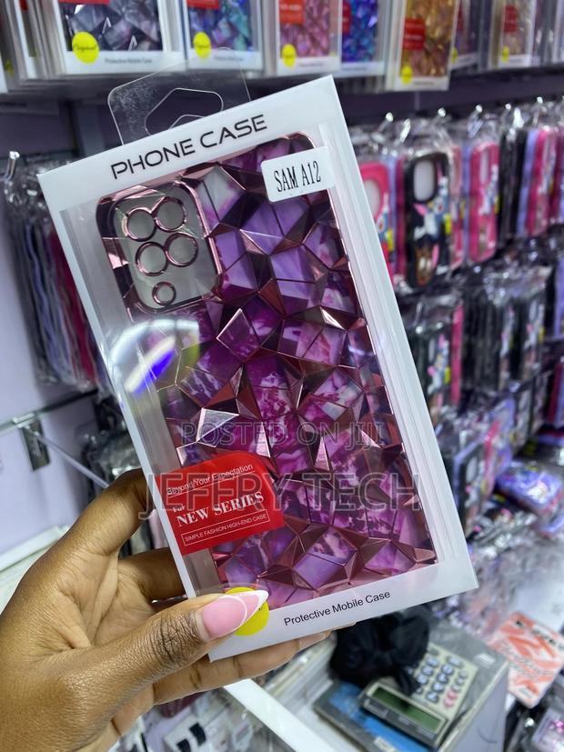 Areall Bling Diamond Print Case for Samsung Galaxy A12 - thumbnail 3