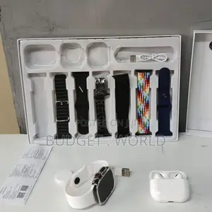 I60 7in1 Wireless Ear Buds Model Smart Watch With Charger