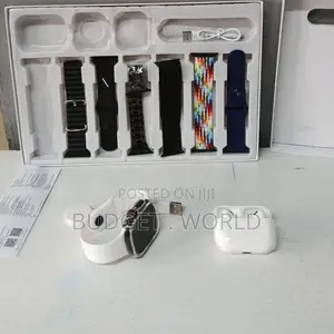 I60 7in1 Wireless Ear Buds Model Smart Watch With Charger