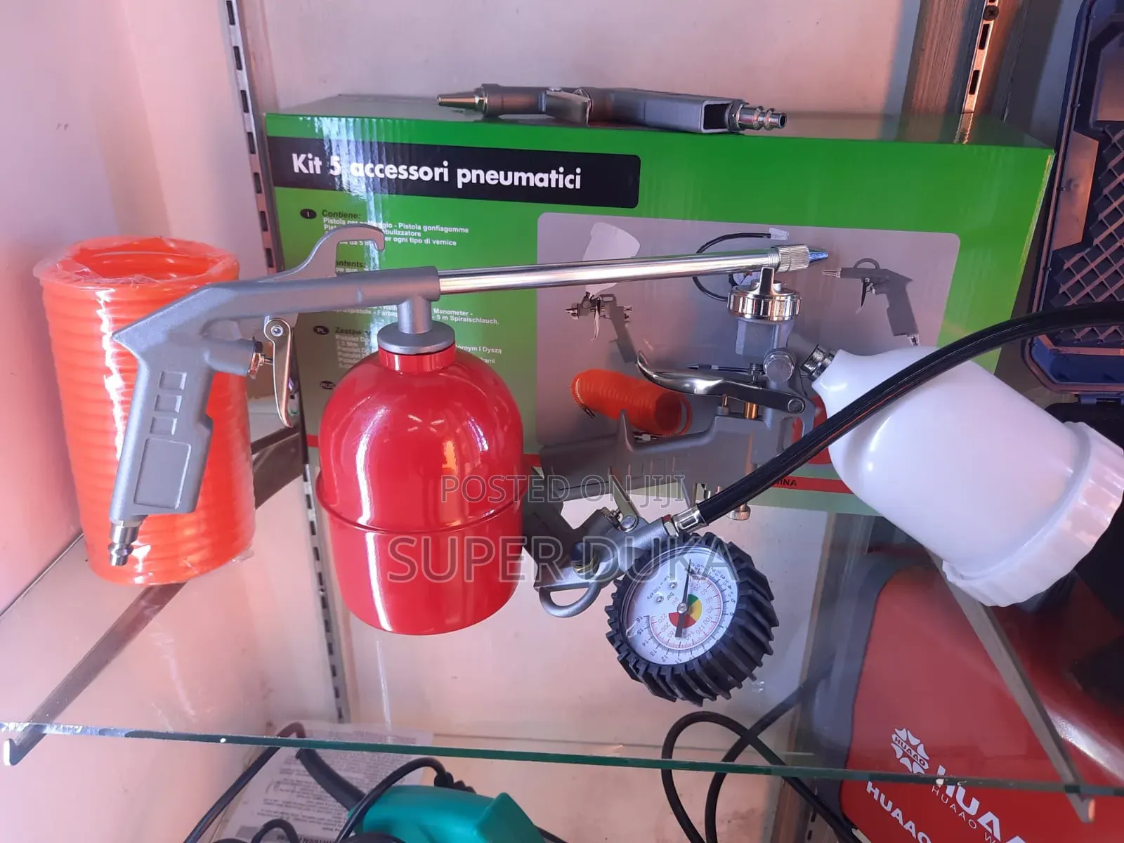Pneumatic Accessory Kit.Spray Gun 5 PCS Air Tools Set.