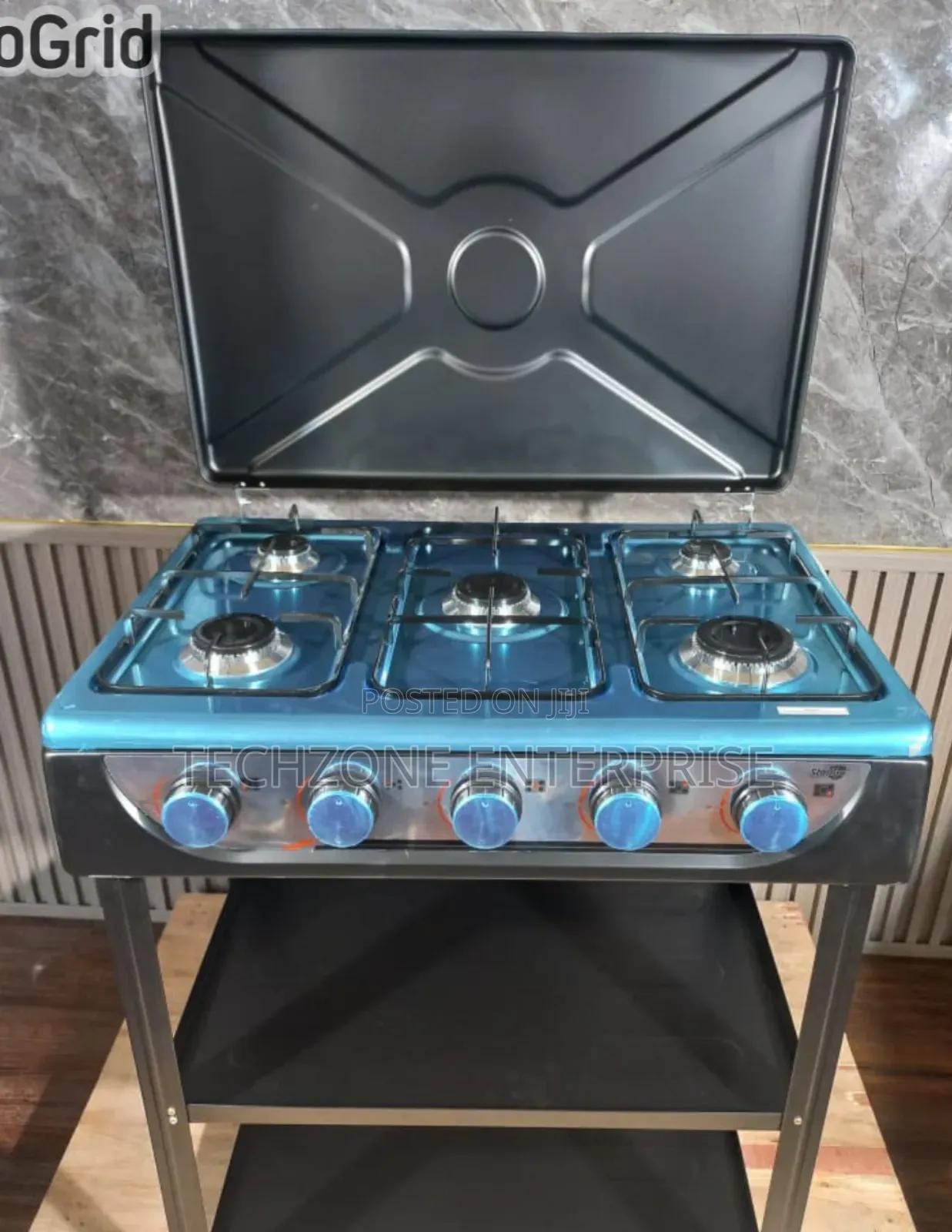 Starlux 5 Burner Standing Cooker With Strong Shelves 