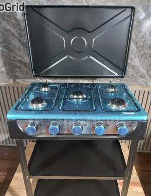 Starlux 5 Burner Standing Cooker With Strong Shelves 