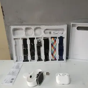 Hd Screen/Ultra 2 Earphone Wireless Charging 7 Strap Black