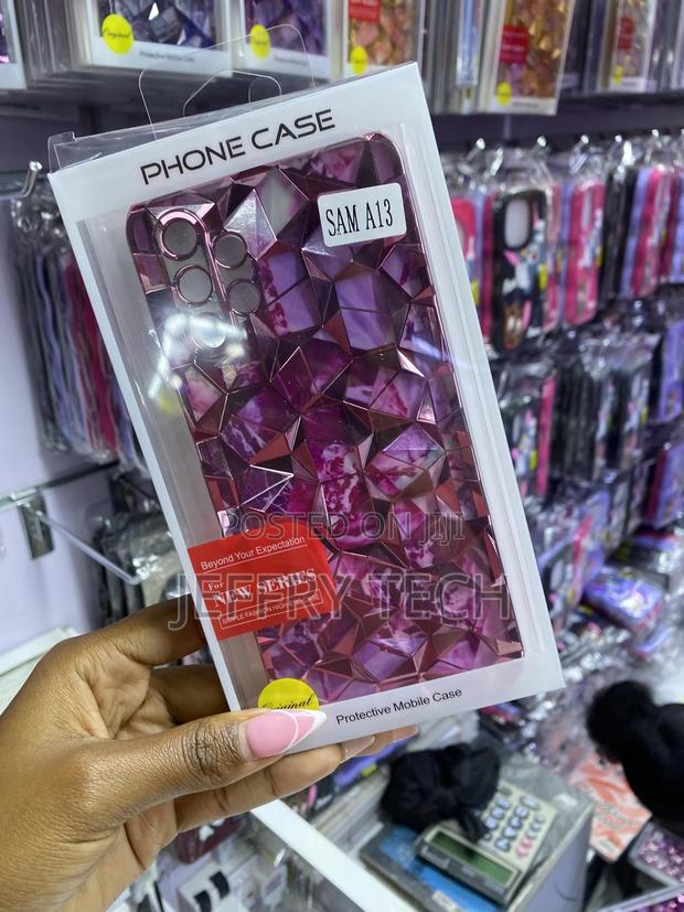 Selection Samsung A13 Diamond Print With Chrome Plating Case - thumbnail 3