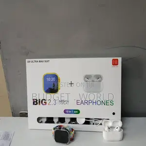 Crown I60 7in1 Ear Buds Model Smart Watch With Charger