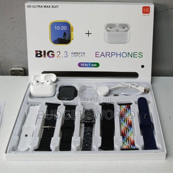 I60 Ultra Smart Watch 2.3inch Screen - Earbuds and 2 Dails - thumbnail 3