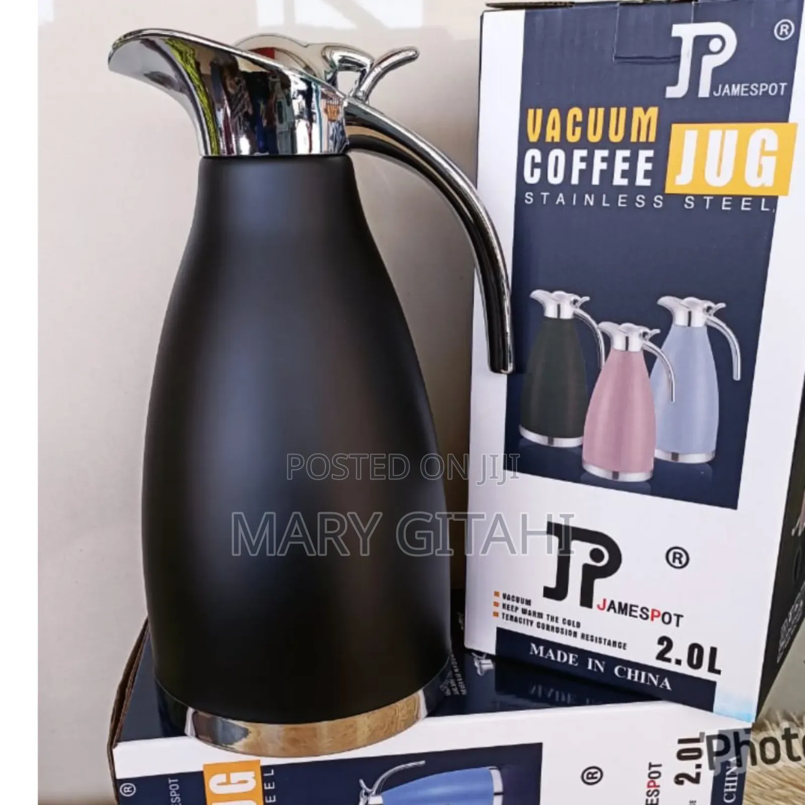 Black 2.0 Litres Jp Flask
Colours: