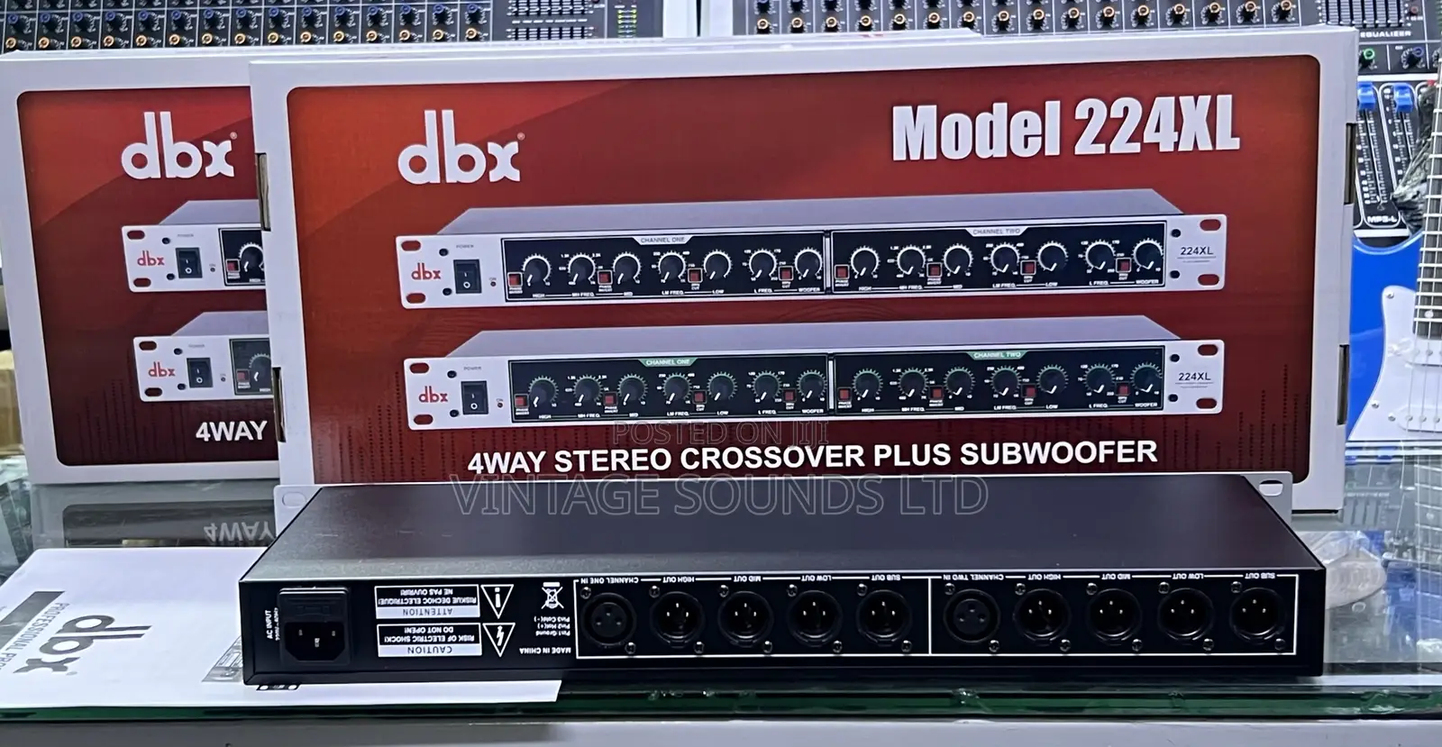 Dbx 224xl Top Quality Audio 4 Way Crossover + Subout
